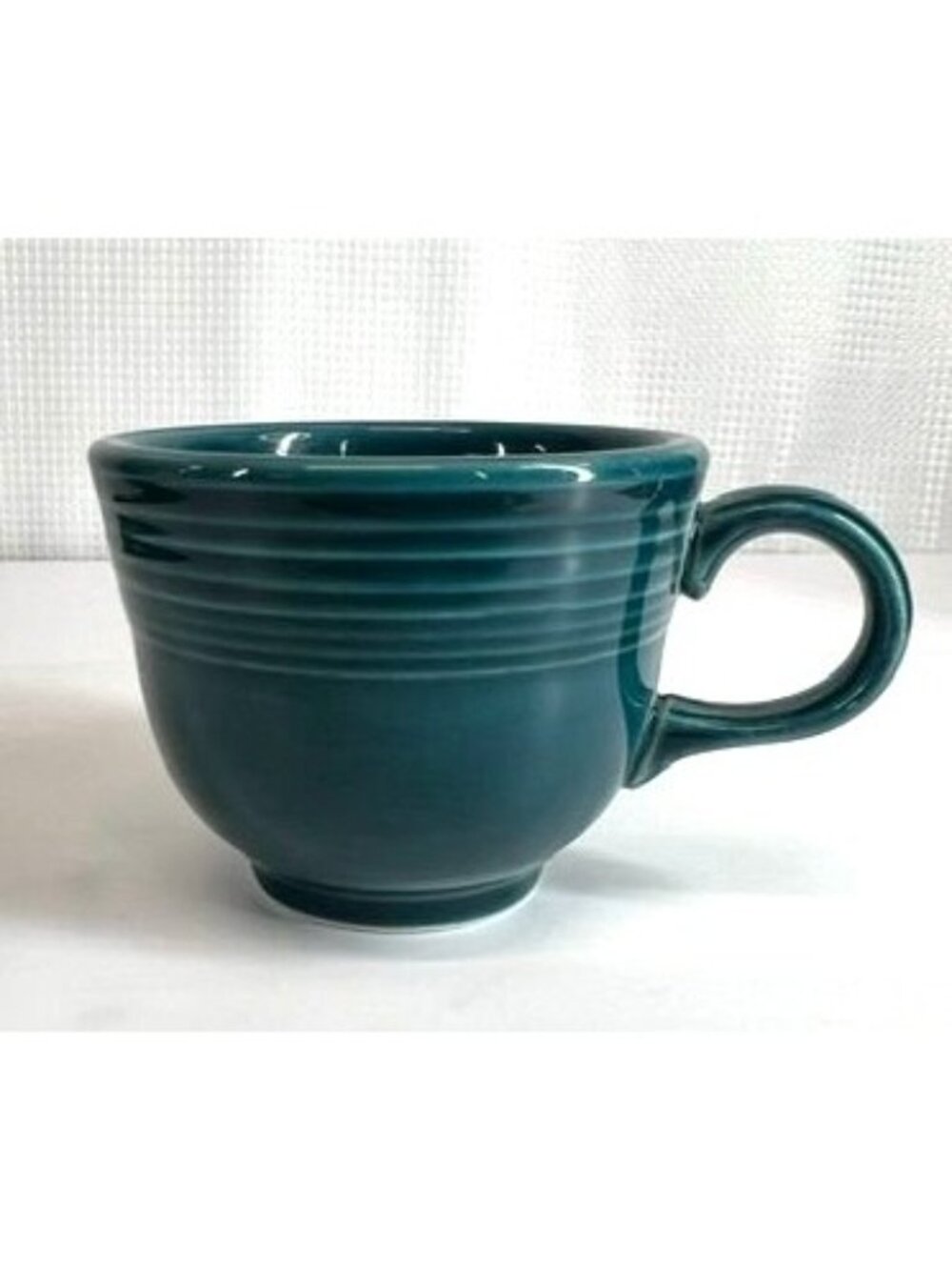 Vintage small Fiestaware ceramic tea cup green, juniper - Picture 3 of 7